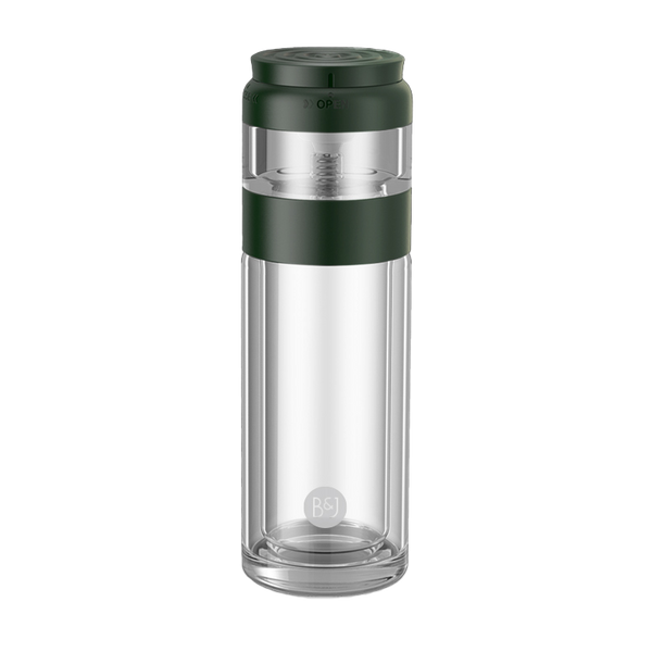 260ml High Borosilicate Glass Infuser water Bottle 9oz - unisolee